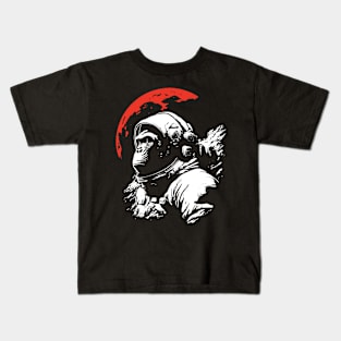 monkey the astronaut Kids T-Shirt